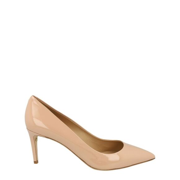 Ferragamo IlaryPatent Leather Pumps - Narrow Width Beige Womens
